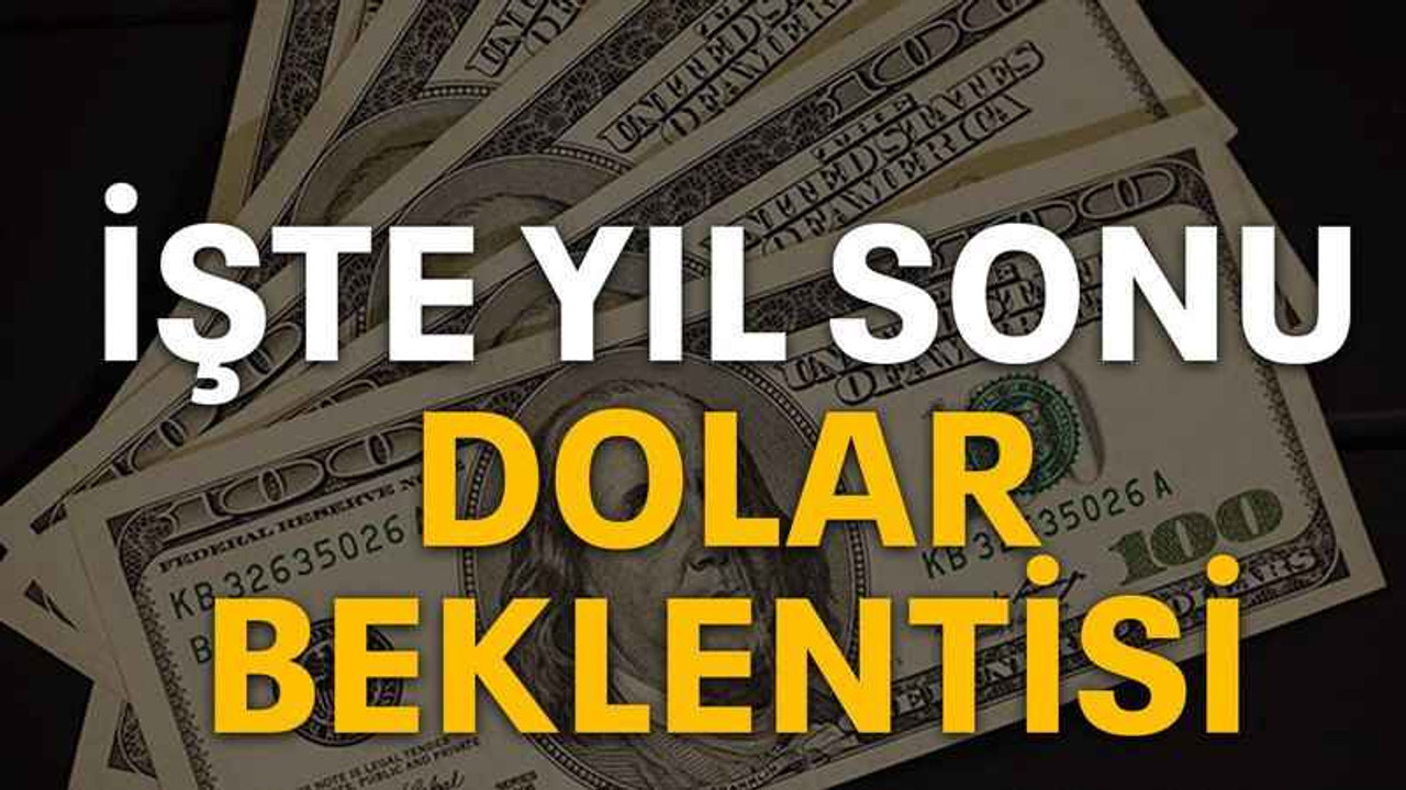 İşte yıl sonu dolar beklentisi